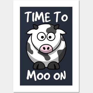 Time to Moo on Funny Animal Pun Posters and Art